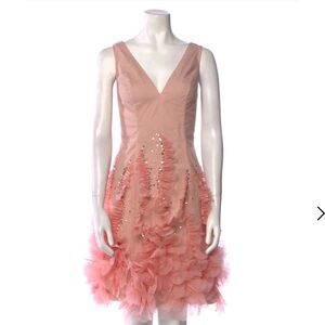 Marchesa Notte Women’s 
V-Neck Knee-Length Dress
Size: M